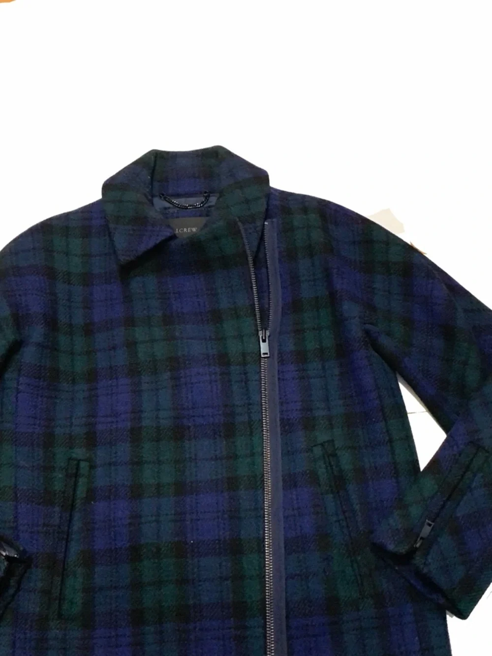 J. Crew Plaid Wool Coat - Picture 2 of 7